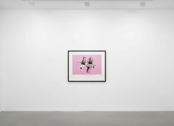 Banksy - Jack and Jill (Police Kids) (AP Pink) (Signed), 2005, Screen print