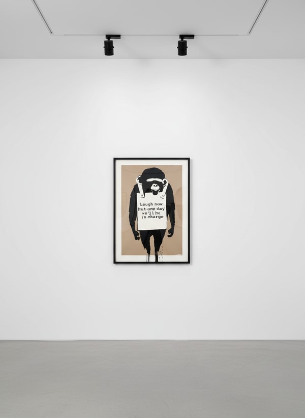Banksy - Laugh Now Signed, 2003, Screen print