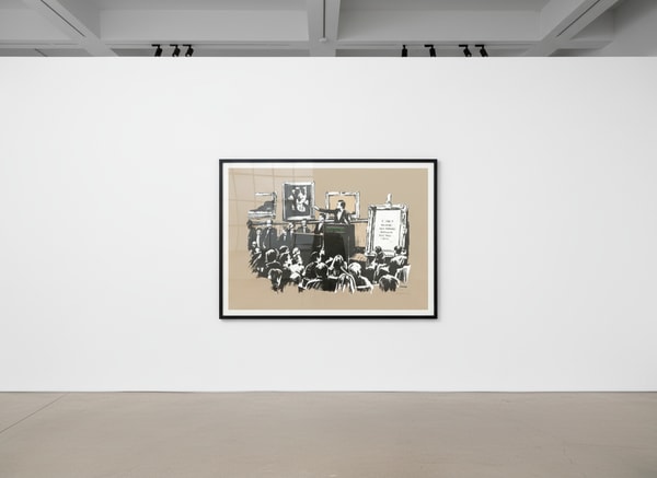 Banksy - Morons, 2007, Screen print