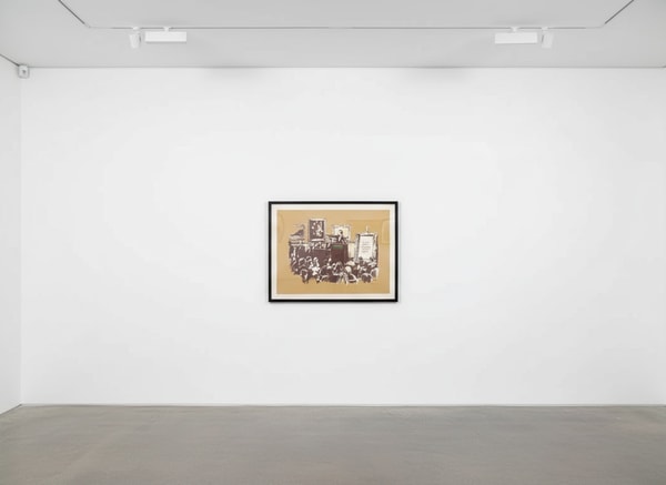 Banksy - Morons Sepia, 2006, Screen print