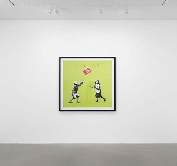 Banksy - No Ball Games Green, 2009, Screen print
Signed and numbered