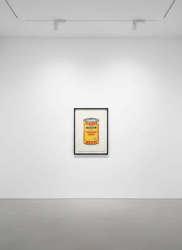 Banksy - Soup Can (Banana, Cherry, Blue) (Signed), 2005, Screen print