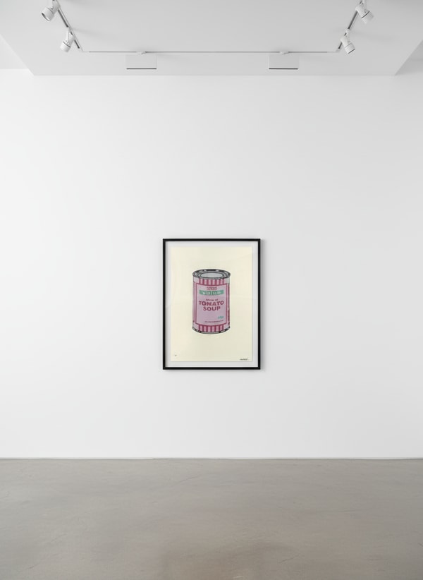 Banksy - Soup Can (Lilac, Cherry, Mint) (Signed), 2005, Screen print