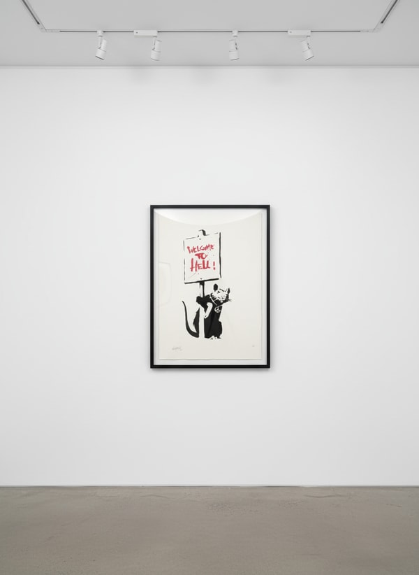 Banksy - Welcome To Hell (Signed), 2004, Screen print