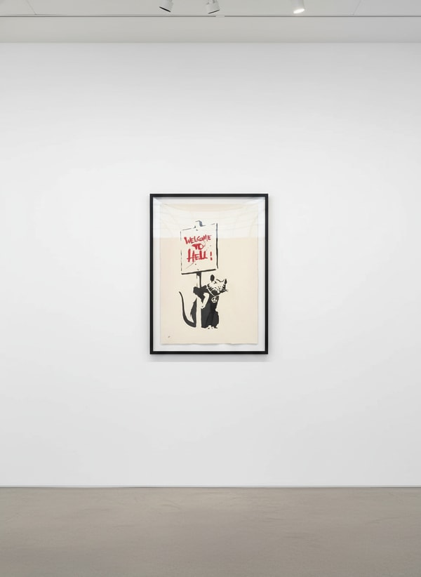 Banksy - Welcome To Hell (Unsigned), 2004, Screen print