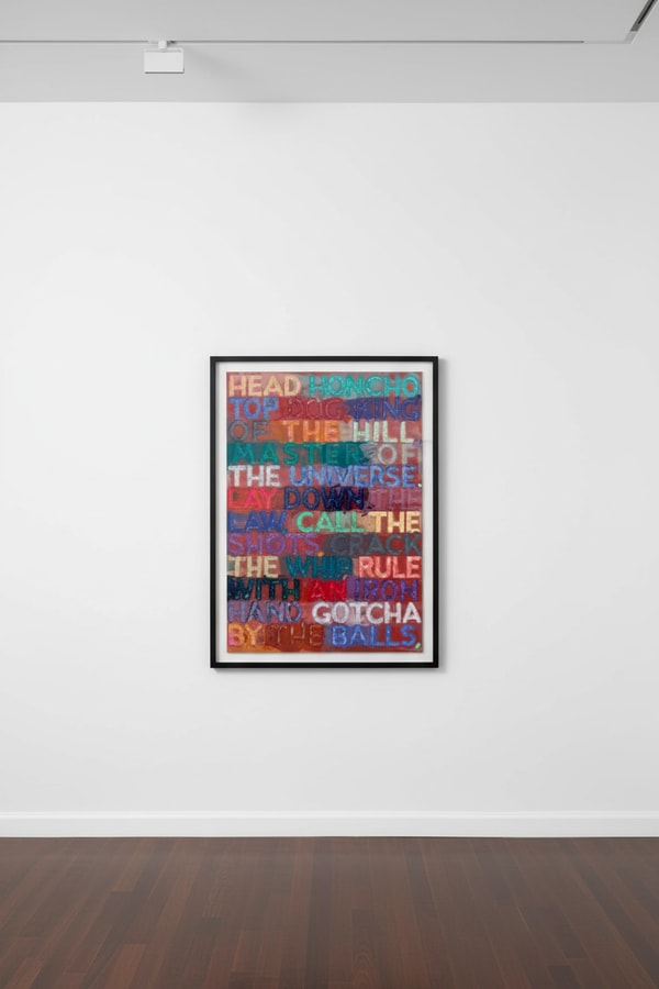 Mel Bochner - Head Honcho, 2020, Silkscreen on Lanaquarelle paper