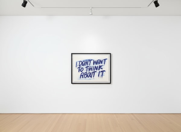 Mel Bochner - I Don't Want To Think About It, 2023, Etching with aquatint