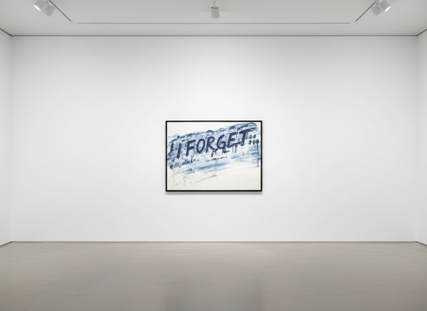 Mel Bochner - I Forget, 2014, Etching with aquatint
