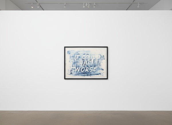 Mel Bochner - It Could Be Worse, 2023, Etching with aquatint