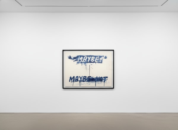Mel Bochner - Maybe, 2023, Etching with aquatint