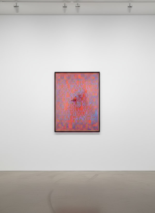 Mel Bochner - Oh Well, 2020, Silkscreen in 7 colors