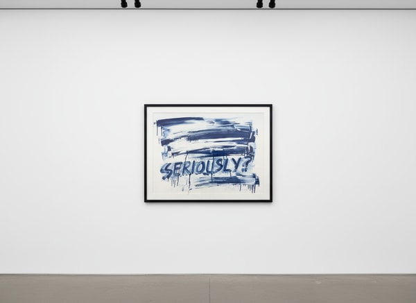 Mel Bochner - Seriously, 2023, Etching with aquatint