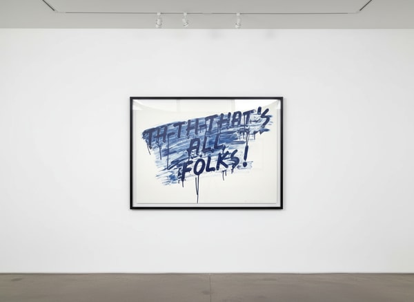 Mel Bochner - That's All Folks, Etching with aquatint