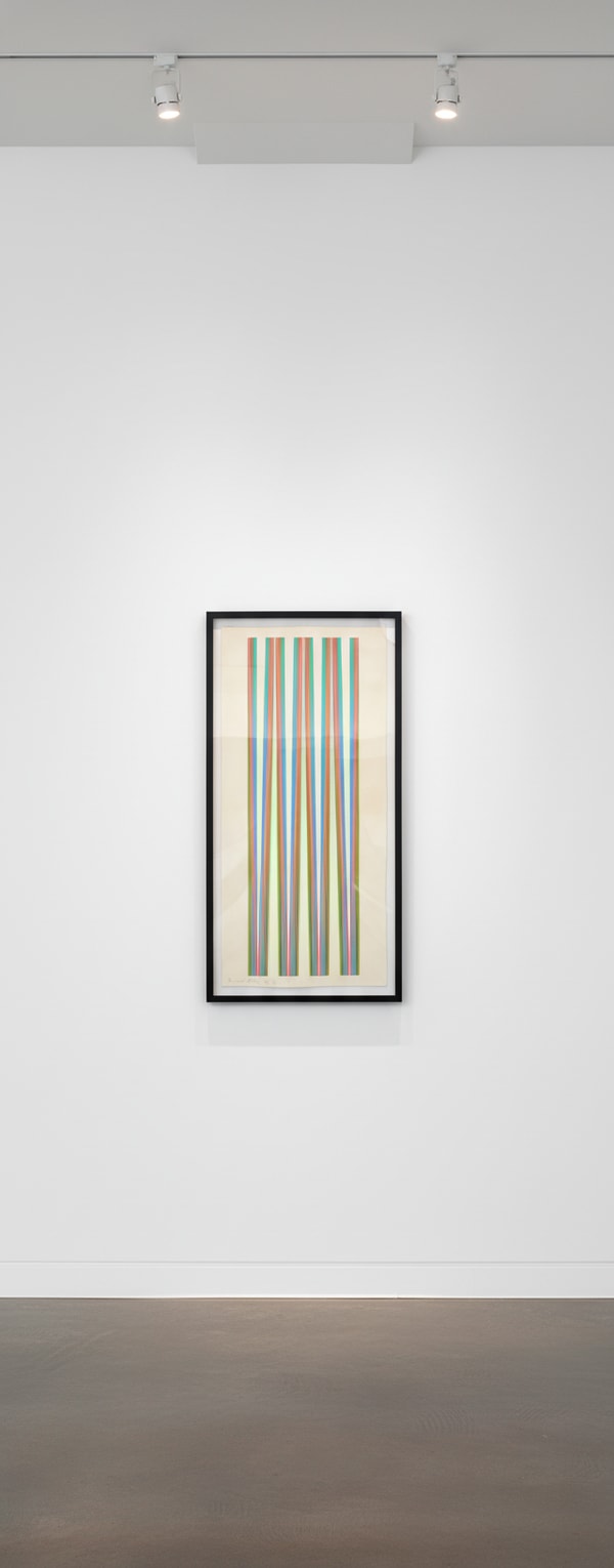 Bridget Riley - Elongated Triangles 5, 1971, Screenprint