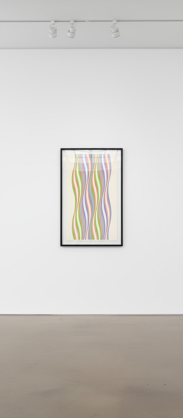 Bridget Riley - Red Dominance, 1977, Screenprint