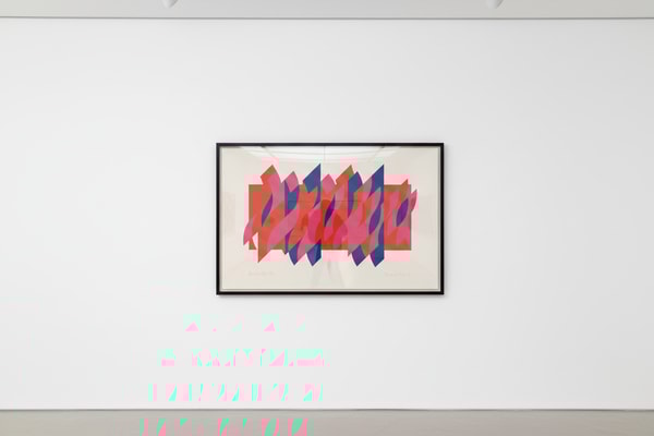 Bridget Riley - Red Red Blue, 2010, Screenprint