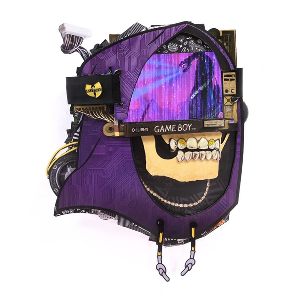 Connor Gottfried - Haters, 2026, Aluminum composite panelling, leather straps, 19” IPS screen, video player