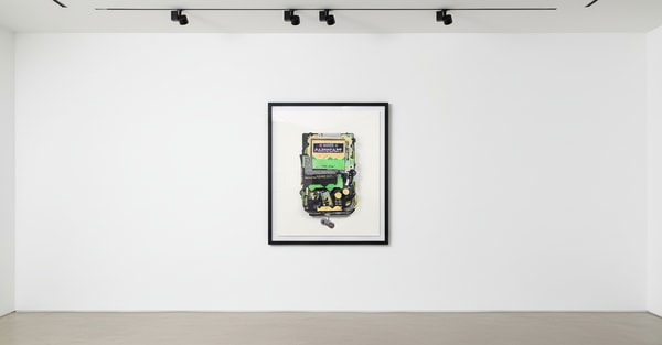 Connor Gottfried - Maps to the Stars' Homes, 2025, Aluminum composite panelling,19” IPS screen, Raspberry Pi, SNES emulato...