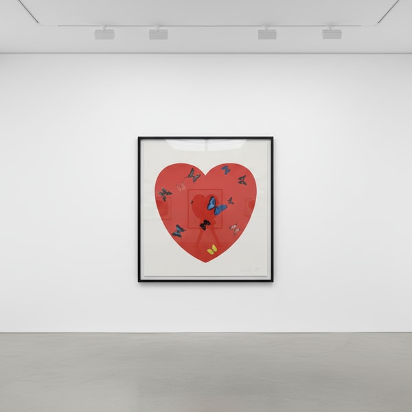 Damien Hirst - All You Need is Love Love Love (PP), 2009, Screenprint with glaze