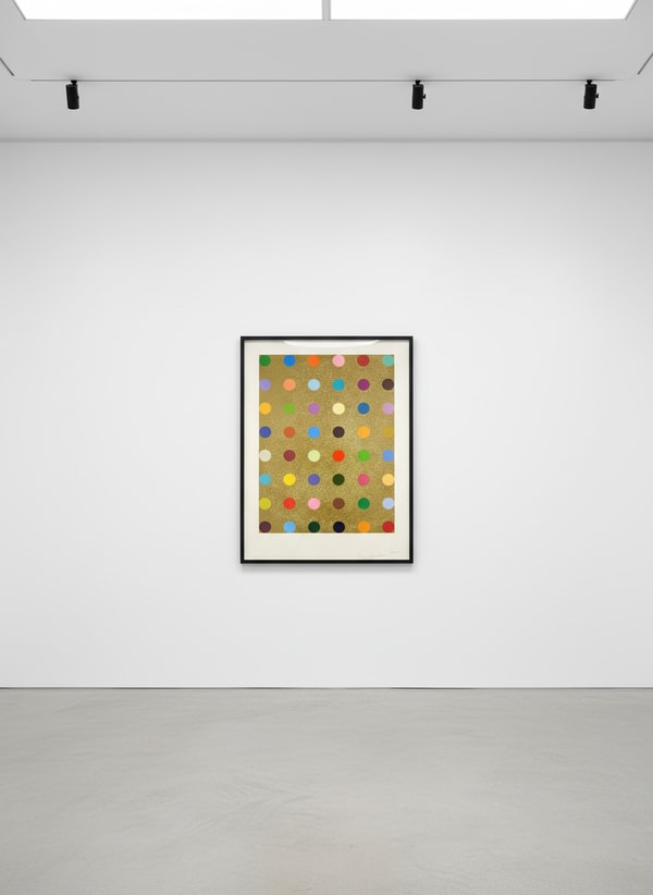 Damien Hirst - Aurous Iodide, 2009, Silkscreen with gold glitter