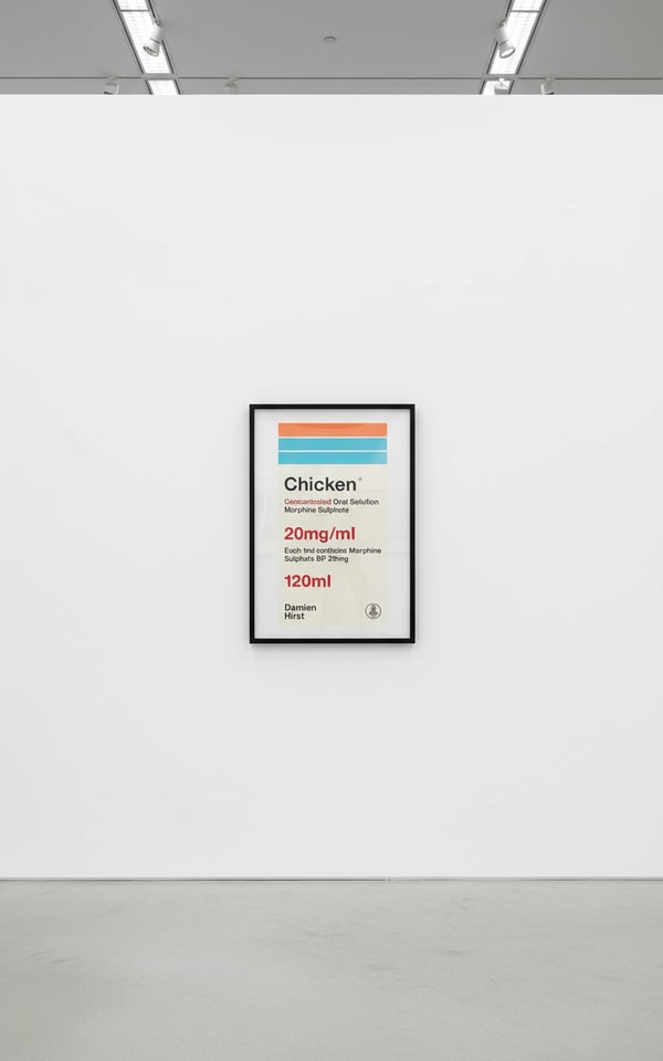 Damien Hirst - Chicken (From The Last Supper), 1999, Screen print
Signed