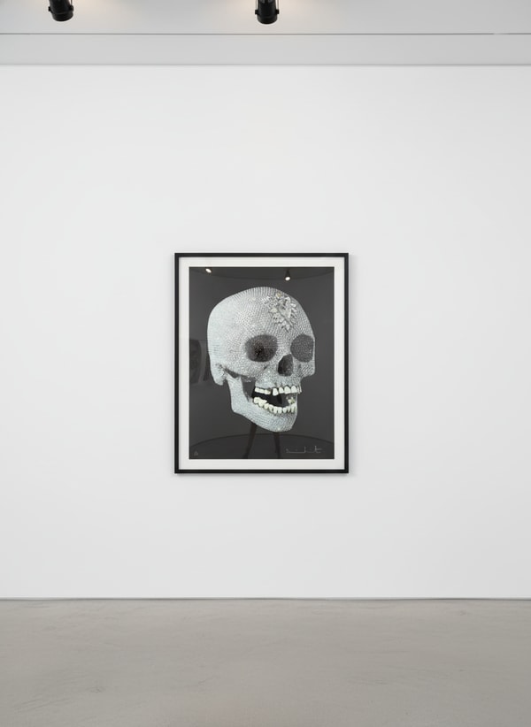 Damien Hirst - For the Love of God (Shine), 2007, screenprint in colors, on Somerset paper, glazed with diamond dust on skull
