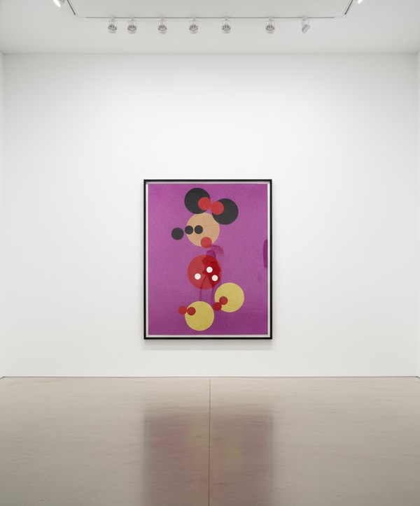 Damien Hirst - Minnie (Pink Glitter) - Large, 2016, Screen print in colors with glitter on heavy wove paper