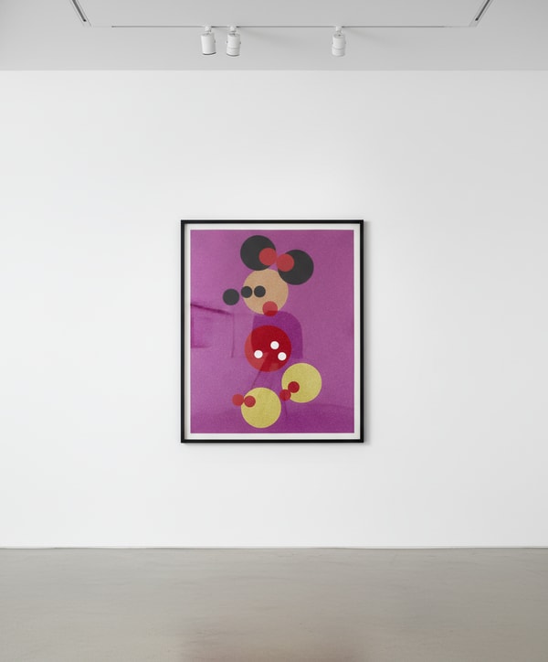 Damien Hirst - Minnie (Pink Glitter) - Small, 2016, Screen print in colors with glitter on heavy wove paper