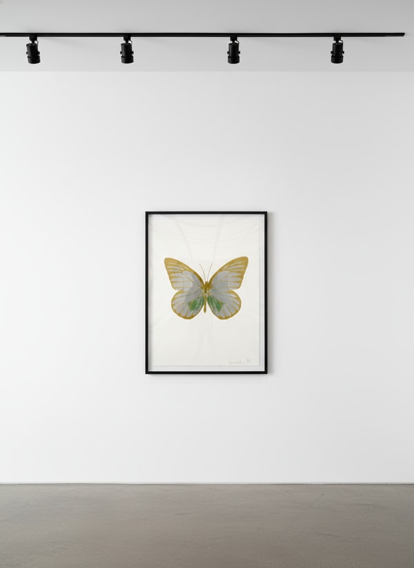 Damien Hirst - Souls I (Silver Gloss/ Leaf Green/ Oriental Gold), 2010, Two color foil block print