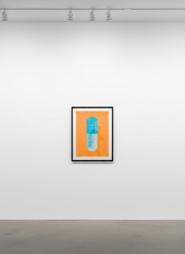 Damien Hirst - The Cure (Atomic Tangerine/Cornflower Blue/Ice Blue), 2014, Silkscreen on Somerset Tub Sized 410gsm