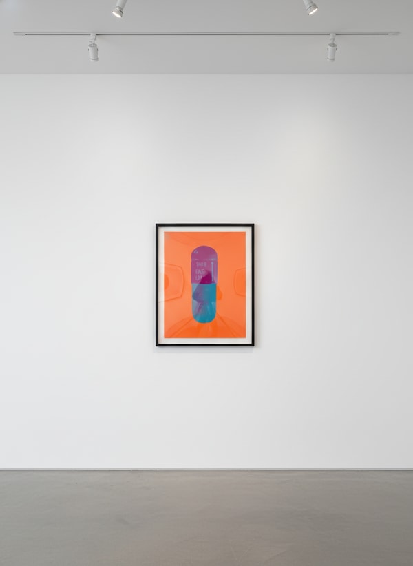 Damien Hirst - The Cure (Bright Orange/Orchid/Air Force Blue), 2014, Silkscreen on Somerset Tub Sized 410gsm