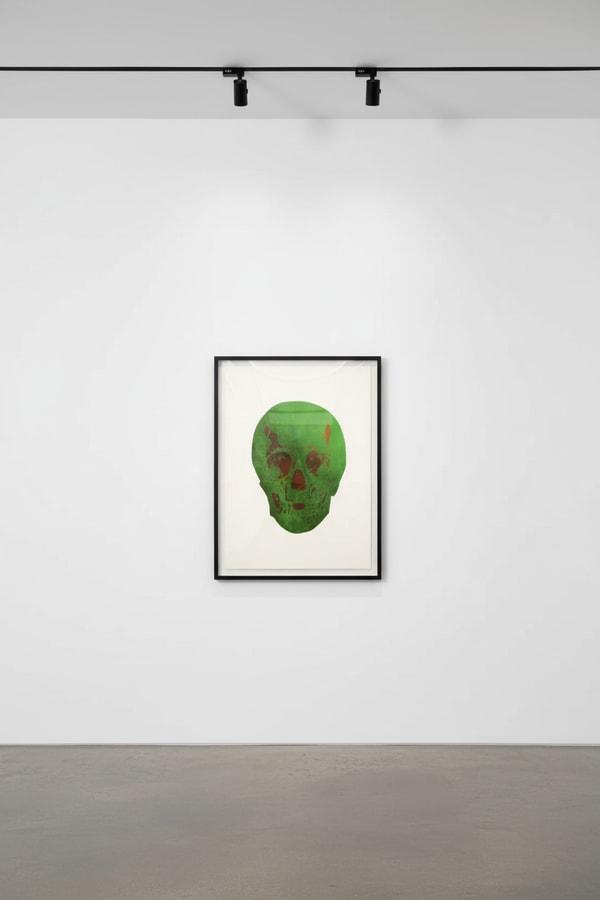 Damien Hirst - The Dead Lime Green/Island Copper Skull, 2009, Two colour foil block on 300gsm Arches 88 archival paper.
Si...