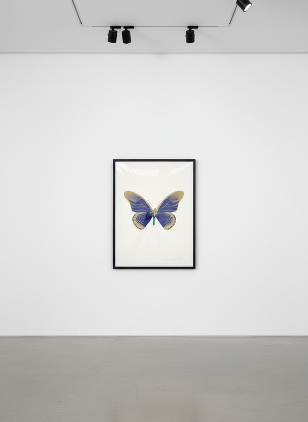 Damien Hirst - The Souls IV (Oriental Gold - Silver Gloss - Leaf Green), 2010, Foil Block Print