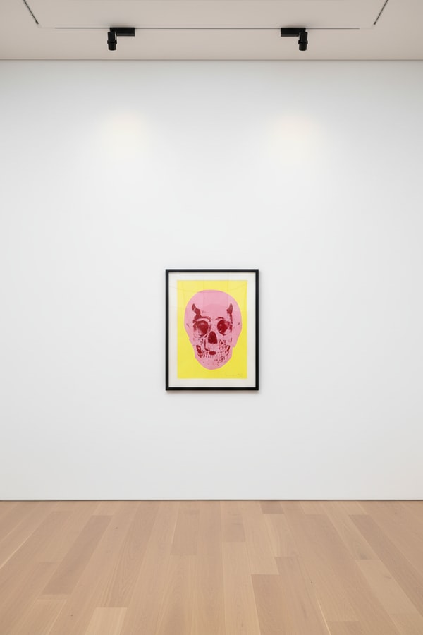 Damien Hirst - Till Death Do Us Part (pink/yellow), 2012, Silkscreen