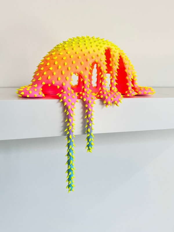Dan Lam - Gibbous, 2023, Foam, acrylic, polymer, resin