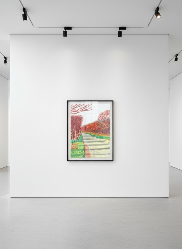 David Hockney - 21st of March, The Arrival of Spring in Woldgate, East Yorkshire, 2011, iPad Drawing Printed on Paper