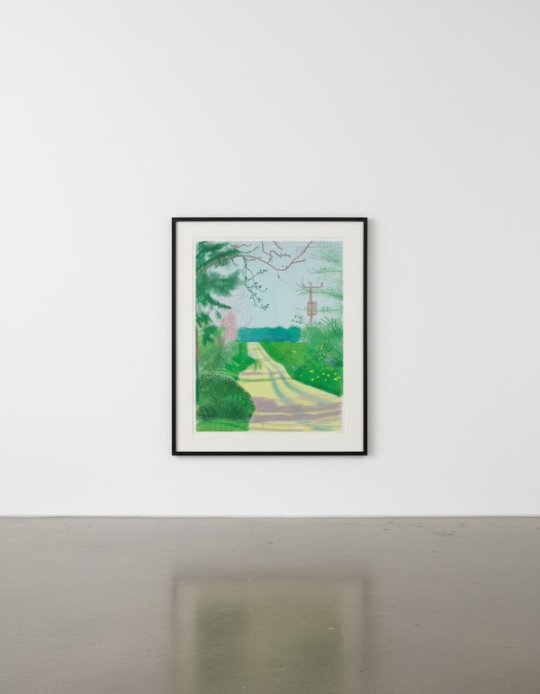 David Hockney - 23rd April , from The Arrival of Spring in Woldgate , East Yorkshire , in 2011, 2011, iPad drawing in colo...