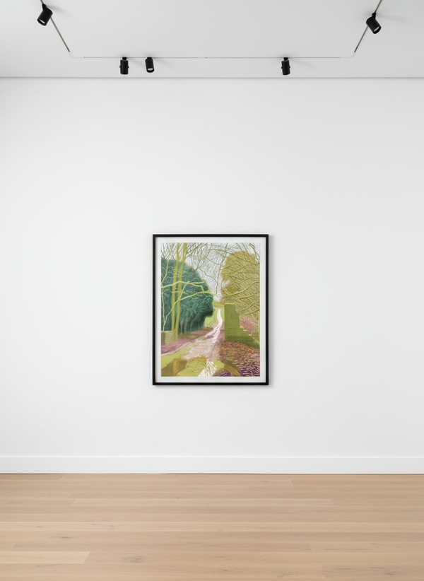 David Hockney - 29th of January, The Arrival of Spring in Woldgate, East Yorkshire, 2011, iPad Drawing printed on paper