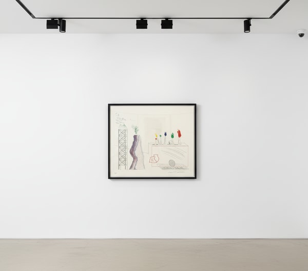 David Hockney - A Tune, 1976-77, Etching