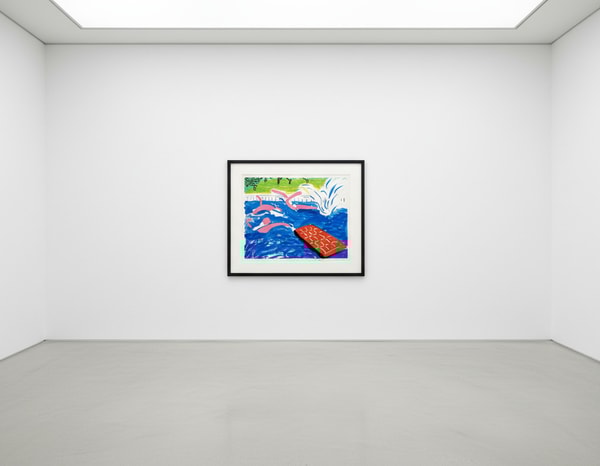 David Hockney - Afternoon Swimming, 1980, Lithograph