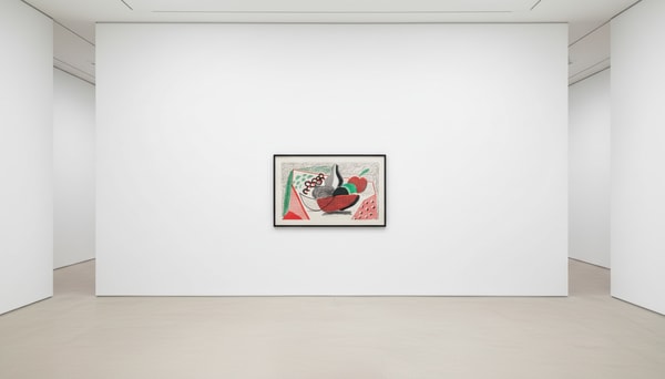 David Hockney - Apples Pears & Grapes, 1986, Home made print, on 120g Arches rag paper executed on an office colour copy m...