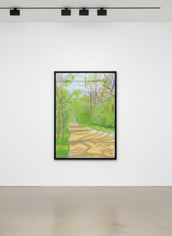 David Hockney - April 25th, The Arrival of Spring in Woldgate, East Yorkshire, 2011, iPad Drawing printed on paper