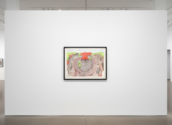 David Hockney - Beuvron-en-Auge Panorama, 2019, Inkjet print on paper