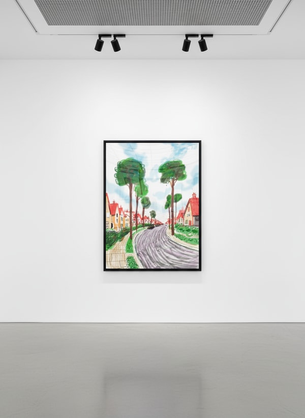 David Hockney - Cardigan Road, 2008, Inkjet Printed Computer Drawing on Paper