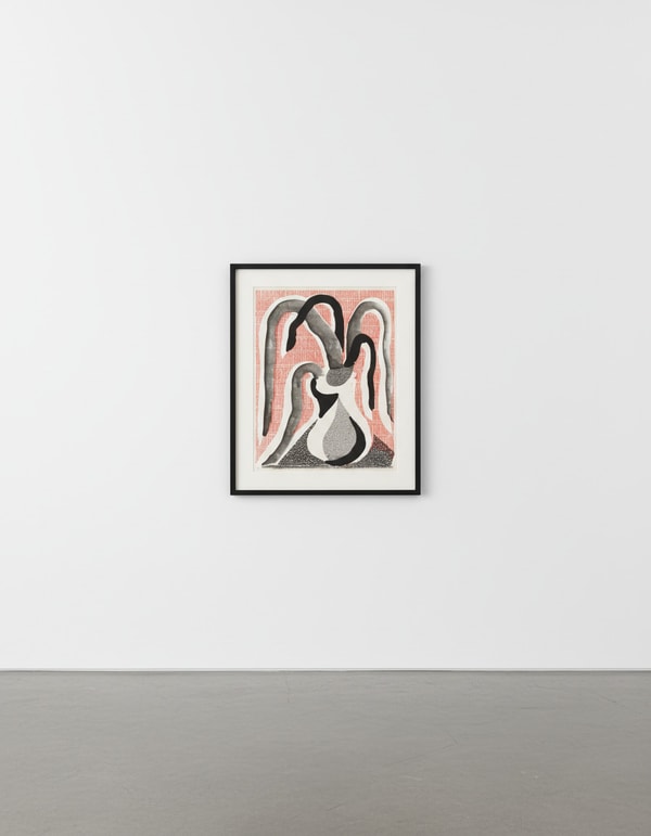 David Hockney - Drooping Plant, June 1986, 1986, Home made print, on 120g Arches rag paper executed on an office colour co...