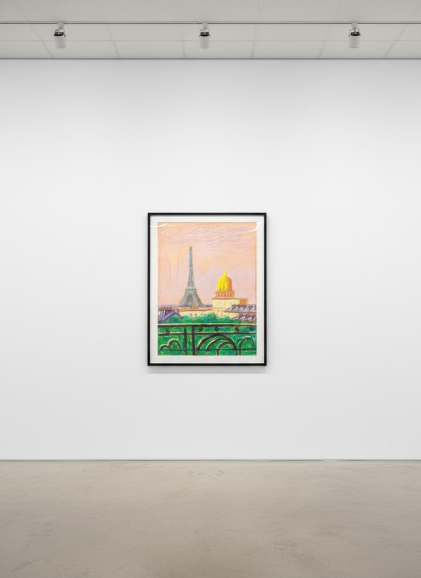 David Hockney - Eiffel Tower by Day, 2010, iPad Drawing Printed on Paper