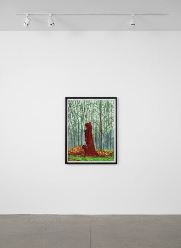 David Hockney - February 25, The Arrival of Spring in Woldgate, East Yorkshire, 2011, iPad Drawing printed on paper