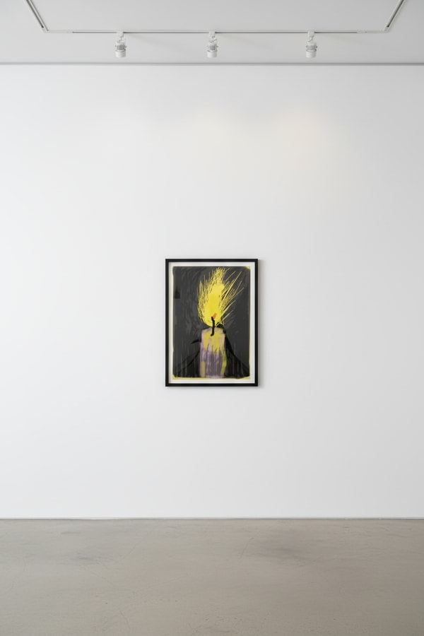 David Hockney - Flame, 2009, iPhone Drawing