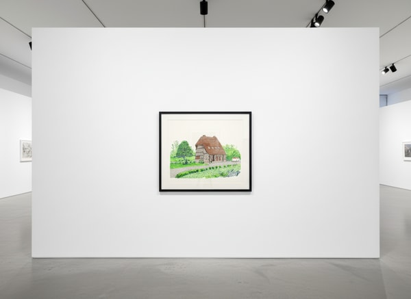 David Hockney - In Front of House Looking Left, 2019, Inkjet on paper