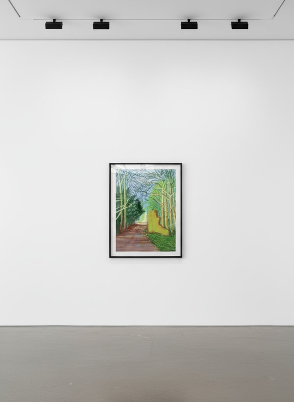 David Hockney - March 19th, The Arrival of Spring in Woldgate, East Yorkshire, 2011, iPad Drawing printed on paper